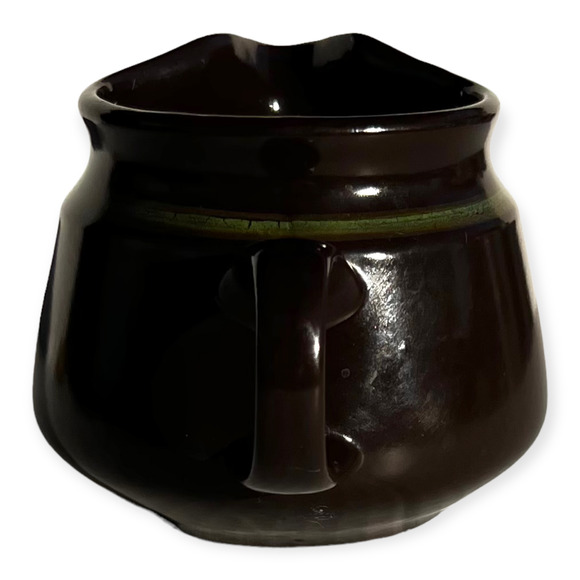 Franciscan Madeira Vintage 1960s Brown and Green Earthenware Creamer Pitcher - Picture 3 of 14